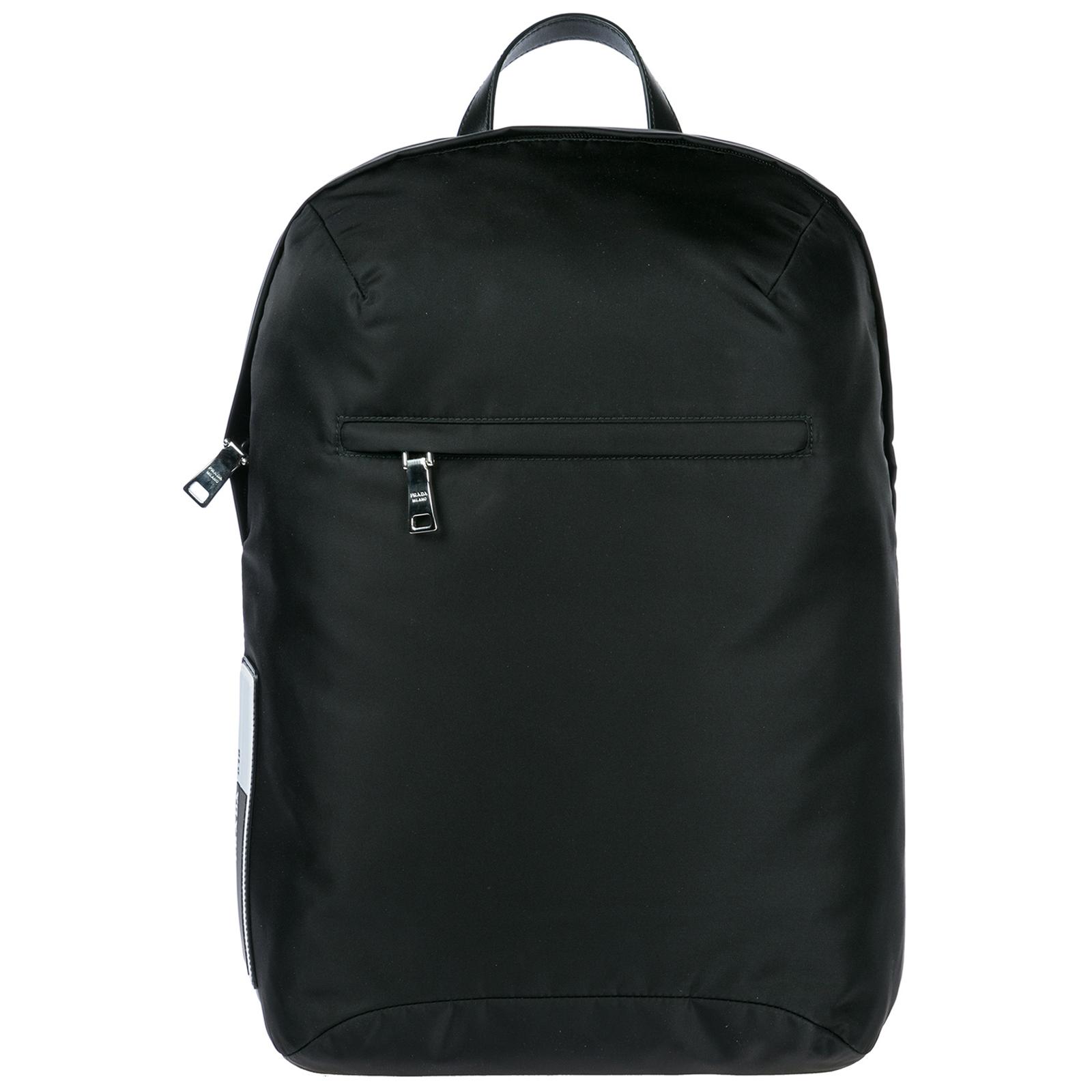 Prada Nylon Rucksack Herren Tasche Laptop Schulrucksack In Black Modesens