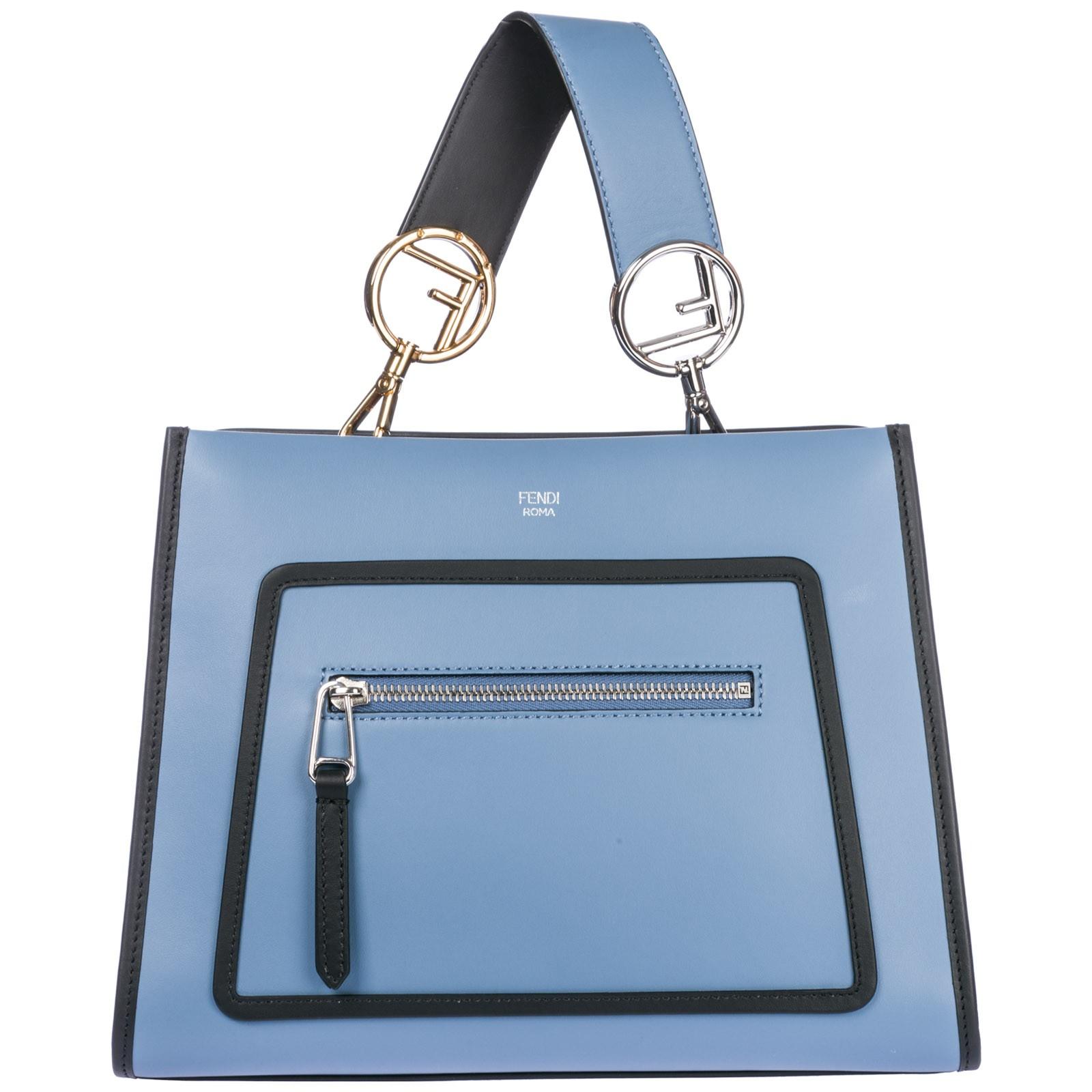 blue fendi purse