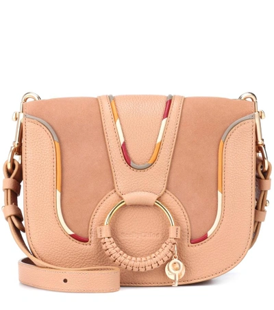 Shop See By Chloé Hana Medium Leather Shoulder Bag In Pink