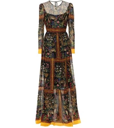 Shop Philosophy Di Lorenzo Serafini Printed Chiffon Maxi Dress In Multicoloured