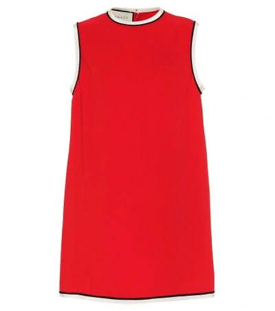 Shop Gucci Cady Tunic Dress In Red