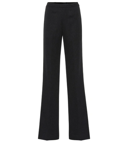 Shop Prada Ribbed Pants In Black