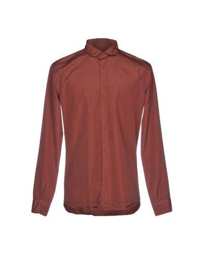 Shop Costumein Solid Color Shirt In Cocoa