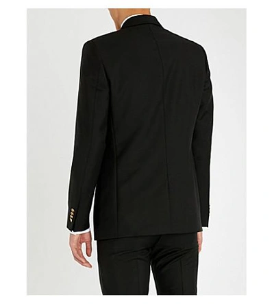 Shop Givenchy 定期-适合 羊毛 和 马海呢-混合 夹克 In Black