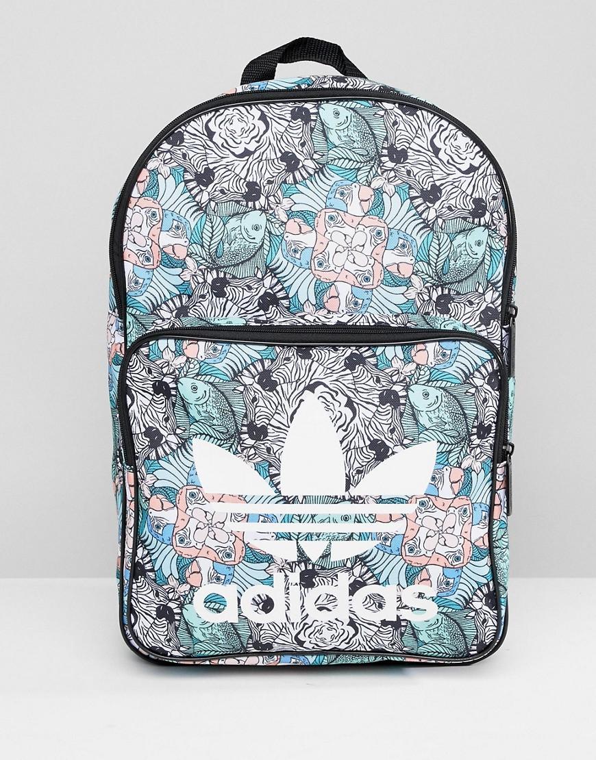 adidas classic print backpack