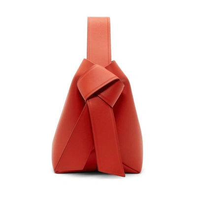 Acne Studios Musubi Leather Mini Bag - Coral In Sharp Red