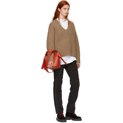 Acne Studios Musubi Leather Mini Bag - Coral In Sharp Red
