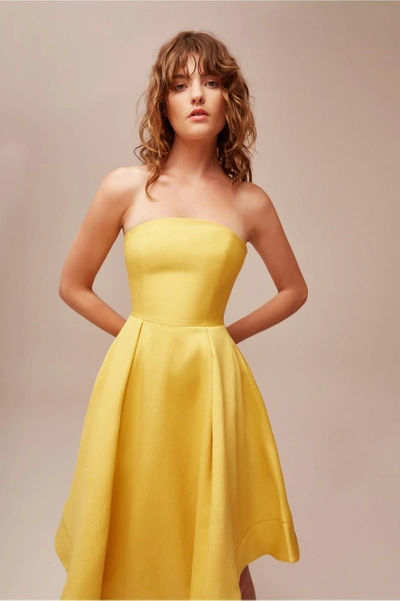 Shop C/meo Collective Making Waves Dress In Yellow