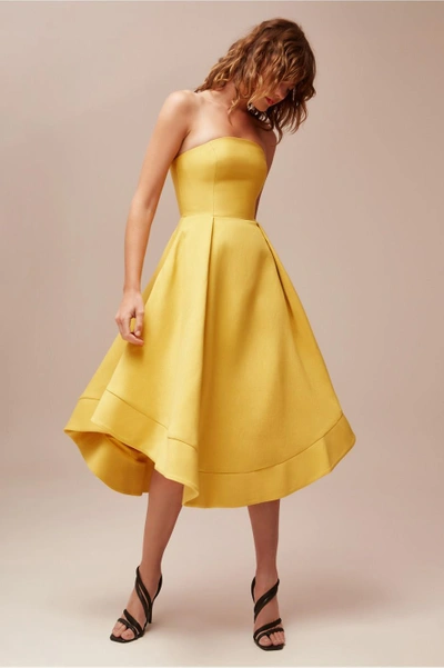 Shop C/meo Collective Making Waves Dress In Yellow