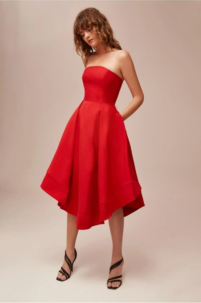 Shop C/meo Collective Making Waves Dress In Red