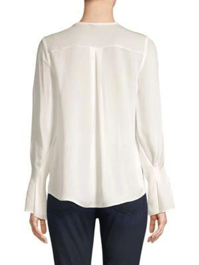 Shop Joie Latacia Silk Blouse In Caviar