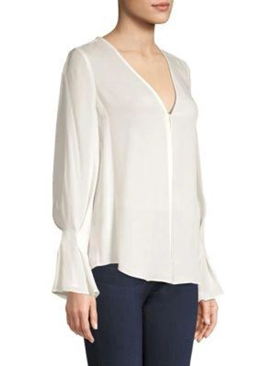 Shop Joie Latacia Silk Blouse In Caviar