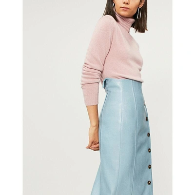 Shop Max Mara Ellisse Wool And Cashmere-blend Jumper In Pink