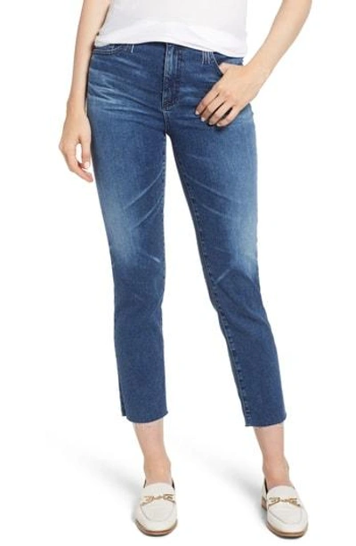 Shop Ag The Isabelle High Waist Ankle Straight Leg Jeans In 11 Years Contemplate