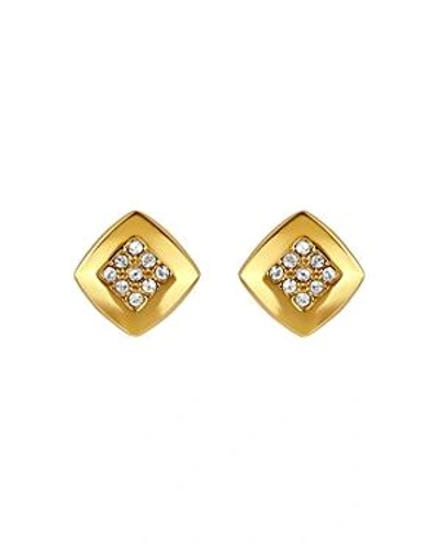 Shop Adore Pave Stud Earrings In Gold