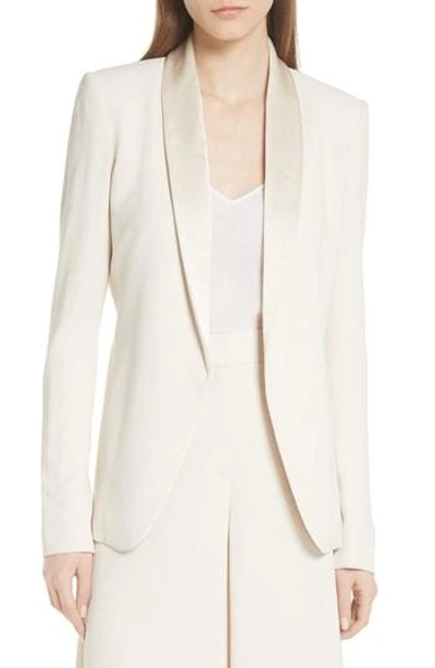 Shop Theory Rosina Fluid Crepe Blazer In Shell White