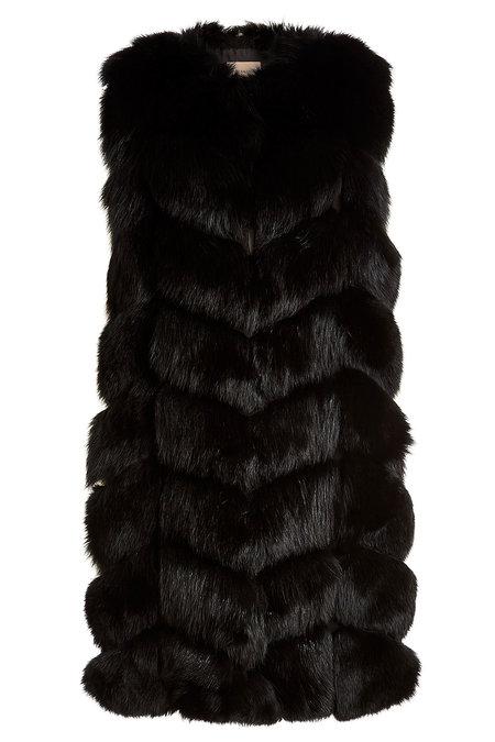 yves salomon fox fur vest