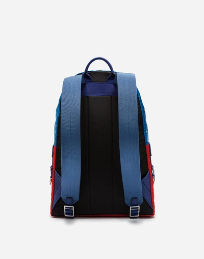 Shop Dolce & Gabbana Printed Nylon Vulcano Backpack In Multicolor