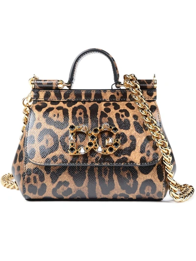 Shop Dolce & Gabbana Mini Bag Dauphine St. Leo In Ha93m Leo Con Logo