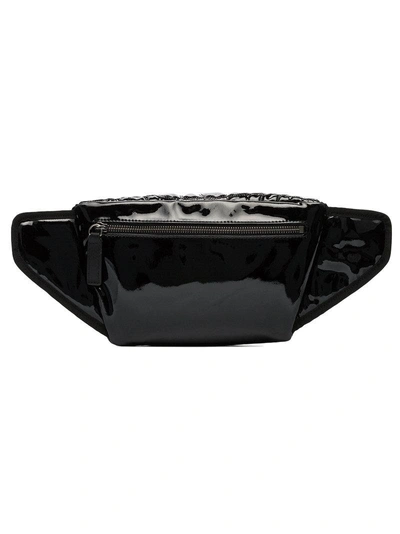 Shop Versace Black Patent Leather Crossbody Bag