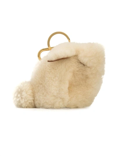 Loewe Bunny Keyring In White