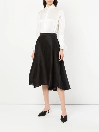 Shop Maggie Marilyn Flared Midi Skirt In Black