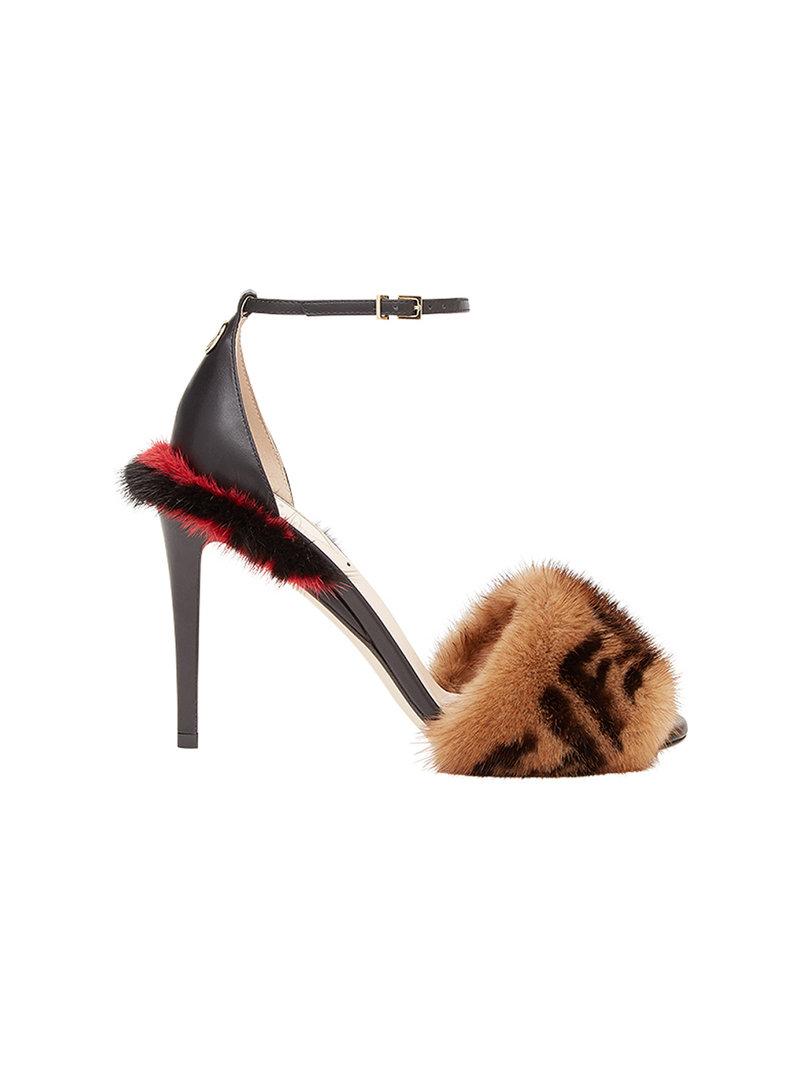 fendi sandals fur