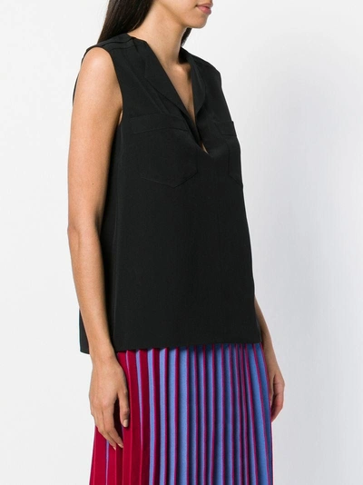 Shop Givenchy Sleeveless Top In Black