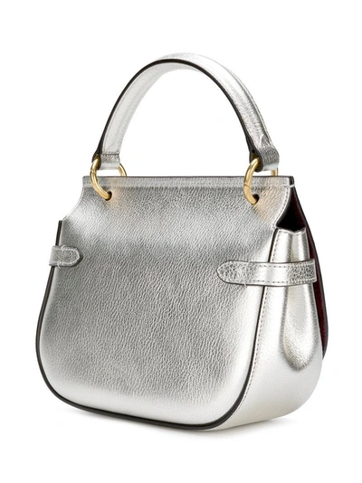 Shop Mulberry Small Amberley Satchel In Grey