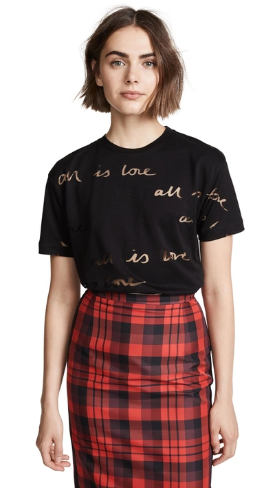 Shop Stella Mccartney All Is Love T-shirt In Black