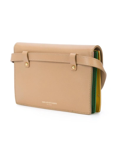 Shop Sara Battaglia Envelope Belt Bag In Brown