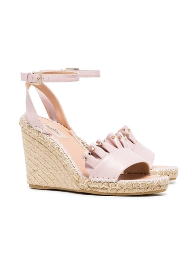 Shop Valentino Garavani Rockstud Espadrilles - Pink