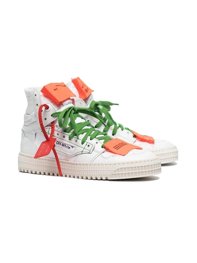 Shop Off-white White Off Court 3.0 Leather Sneakers