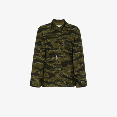 Shop Proenza Schouler Long Sleeve Camouflage Jacket In Green