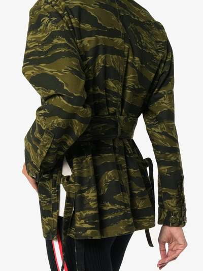 Shop Proenza Schouler Long Sleeve Camouflage Jacket In Green