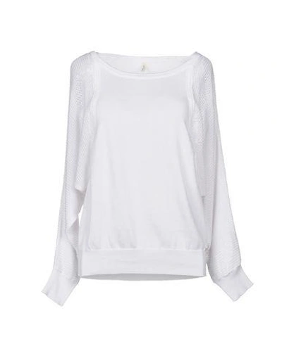 Shop Guess Sweater In White