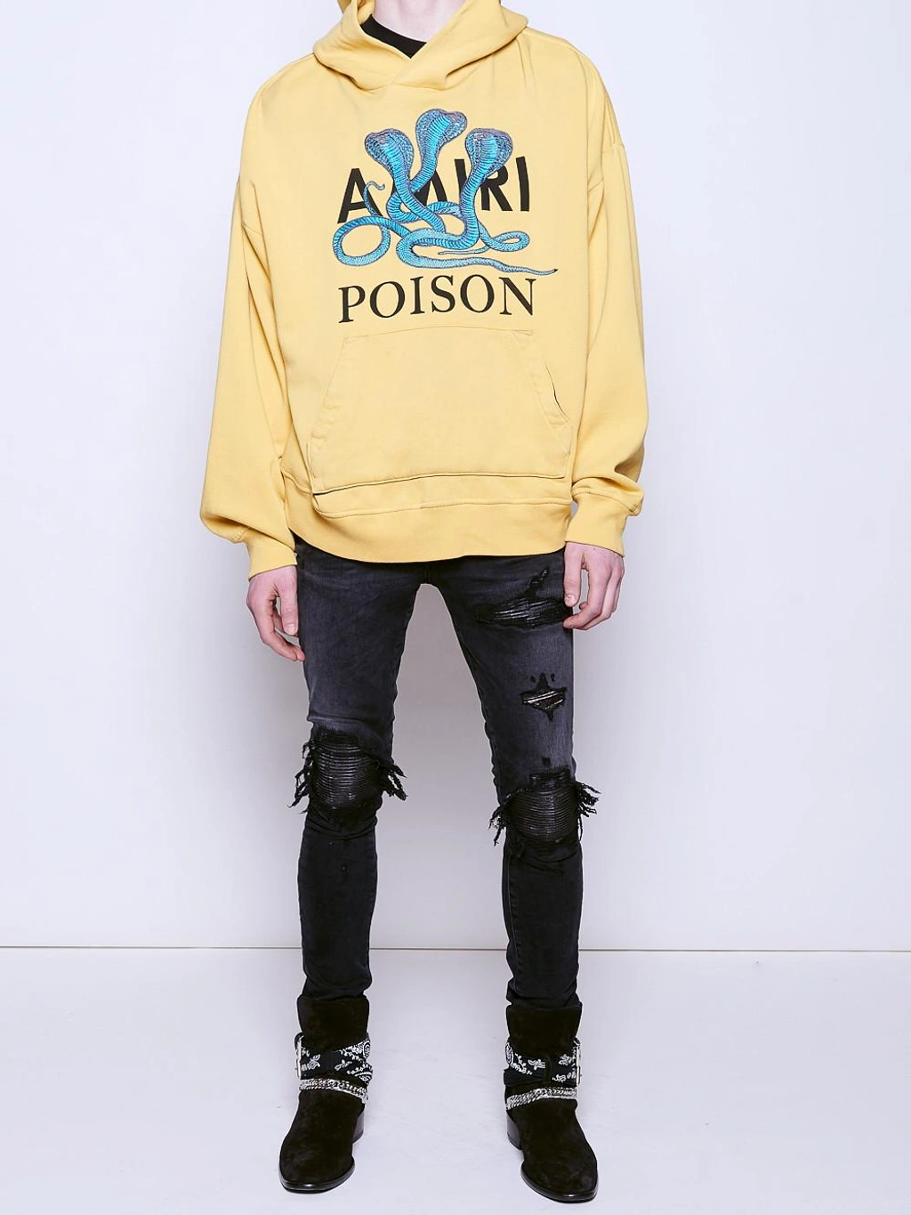 Amiri poison hoodie yellow hot sale