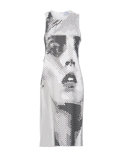 Shop Anthony Vaccarello Knee-length Dress In White