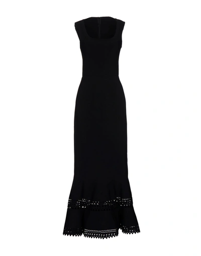 Shop Alaïa Long Dress In Black