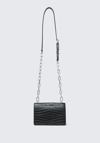 Shop Alexander Wang Embossed Hook Small Crossbody In Black