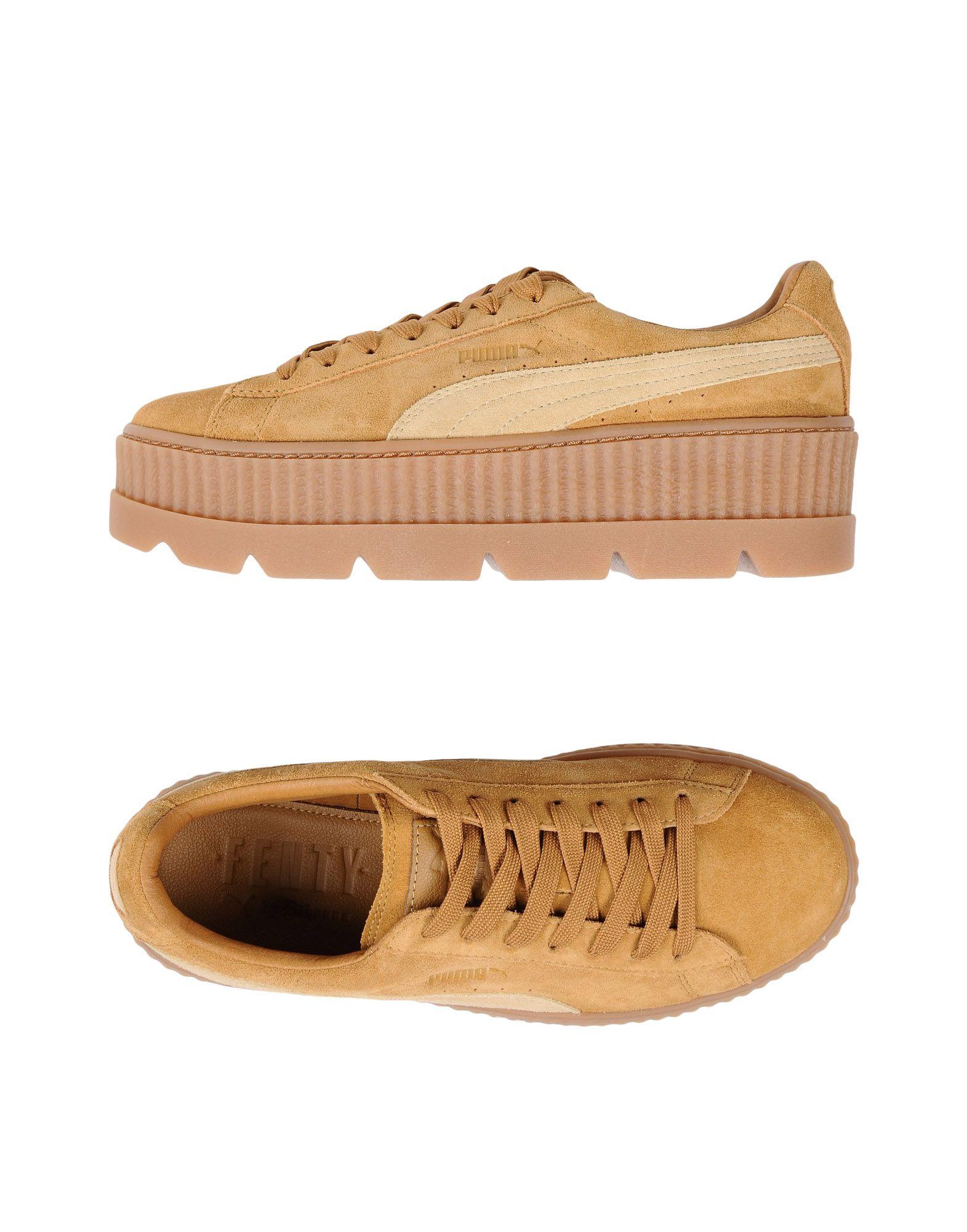 Fenty X Puma Cleated Creeper Suede Sneakers In Neutrals | ModeSens