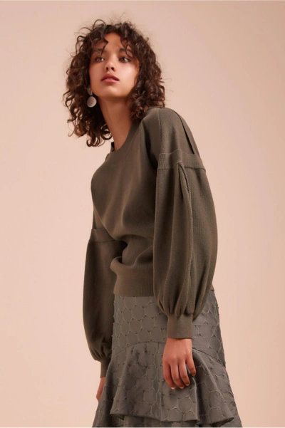 Shop C/meo Collective Imminent Knit Jumper In Khaki