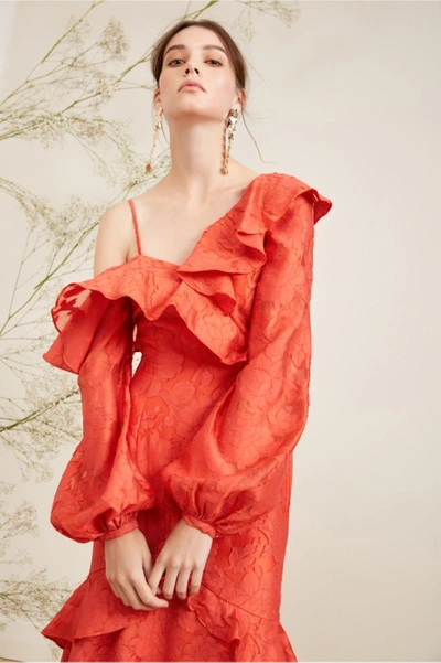 Shop Keepsake Radar Gown In Pop Red