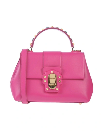 Shop Dolce & Gabbana Handbags In Fuchsia