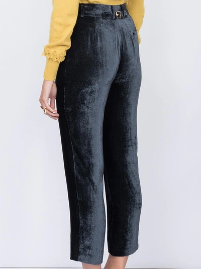 Shop Sies Marjan Willa Cropped Silk-blend Velvet Trousers