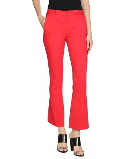 Shop Versace Casual Pants In Red