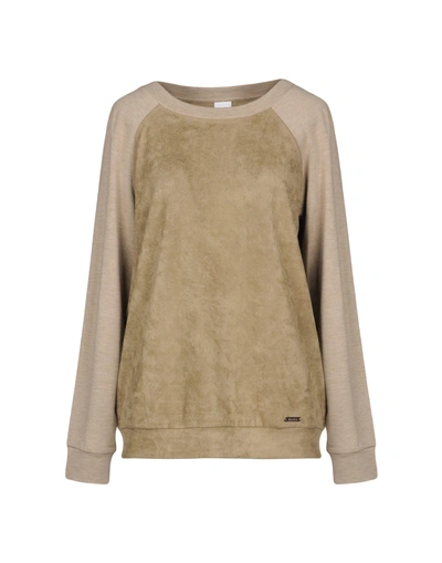 Shop Max Mara Sweatshirt In Khaki