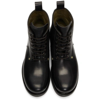 Shop Rick Owens Black Cop Boots In 09 Black