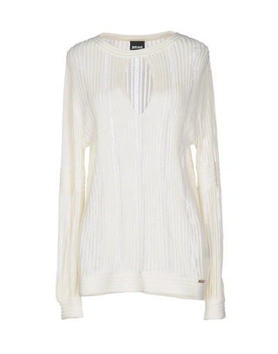 Shop Just Cavalli Sweater In Ivory