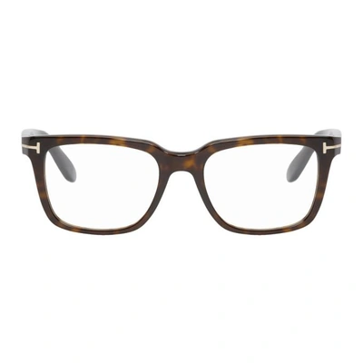 Shop Tom Ford Tortoiseshell Tf-5304 Glasses In 052
